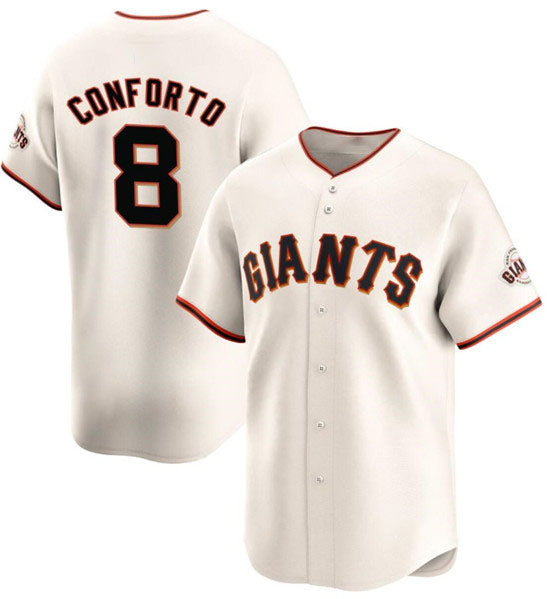 San Francisco Giants #8 Michael Conforto Cream Cool Base Stitched Baseball Jersey baseball jersey product view 1