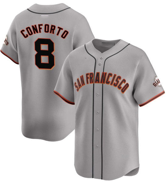 San Francisco Giants #8 Michael Conforto Gray Cool Base Stitched Baseball Jersey baseball jersey product view 1