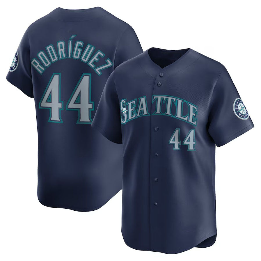 Seattle Mariners #44 Julio Rodriguez Road Limited - Navy Stitched Baseball Jersey baseball jersey product view 1
