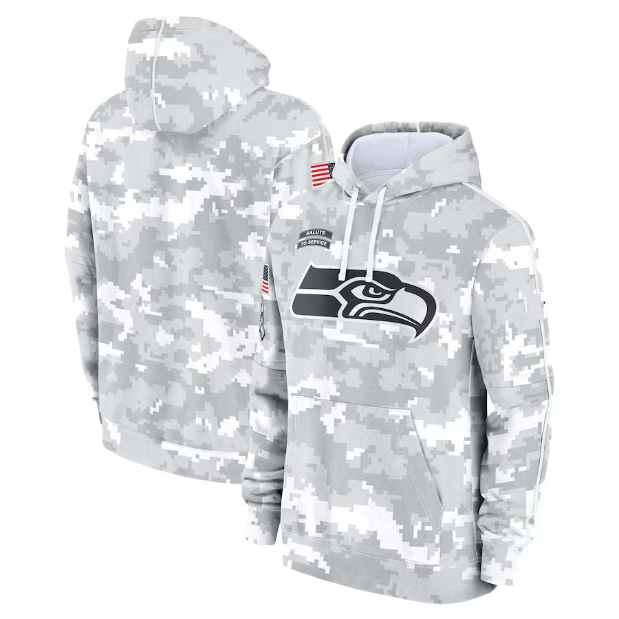 S.Seahawks Salute To Service Club Pullover Hoodie Birthday gifts Player Jersey Stitched American Football Jerseys football jersey product view 1