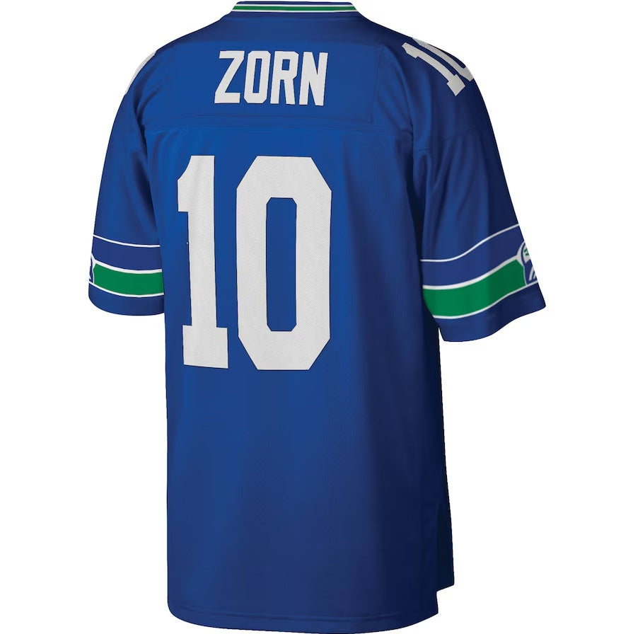 S.Seahawks #10 Jim Zorn Legacy Replica Player Jersey - Royal Stitched American Football Jerseys football jersey product view 1