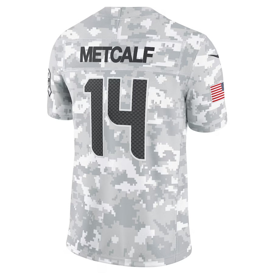 S.Seahawks #14 DK Metcalf Player Arctic Camo Salute to Service Limited Stitched American Football Jerseys football jersey product view 1