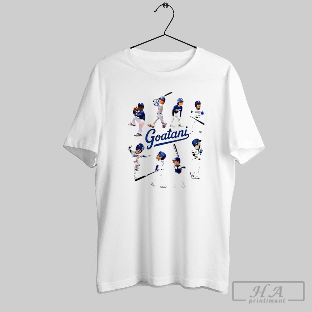 Shohei Ohtani Goatani Los Angeles Dodgers Baseball - Adult & Kids T-Shirts, Sweatshirts & Hoodies apparel design preview 1