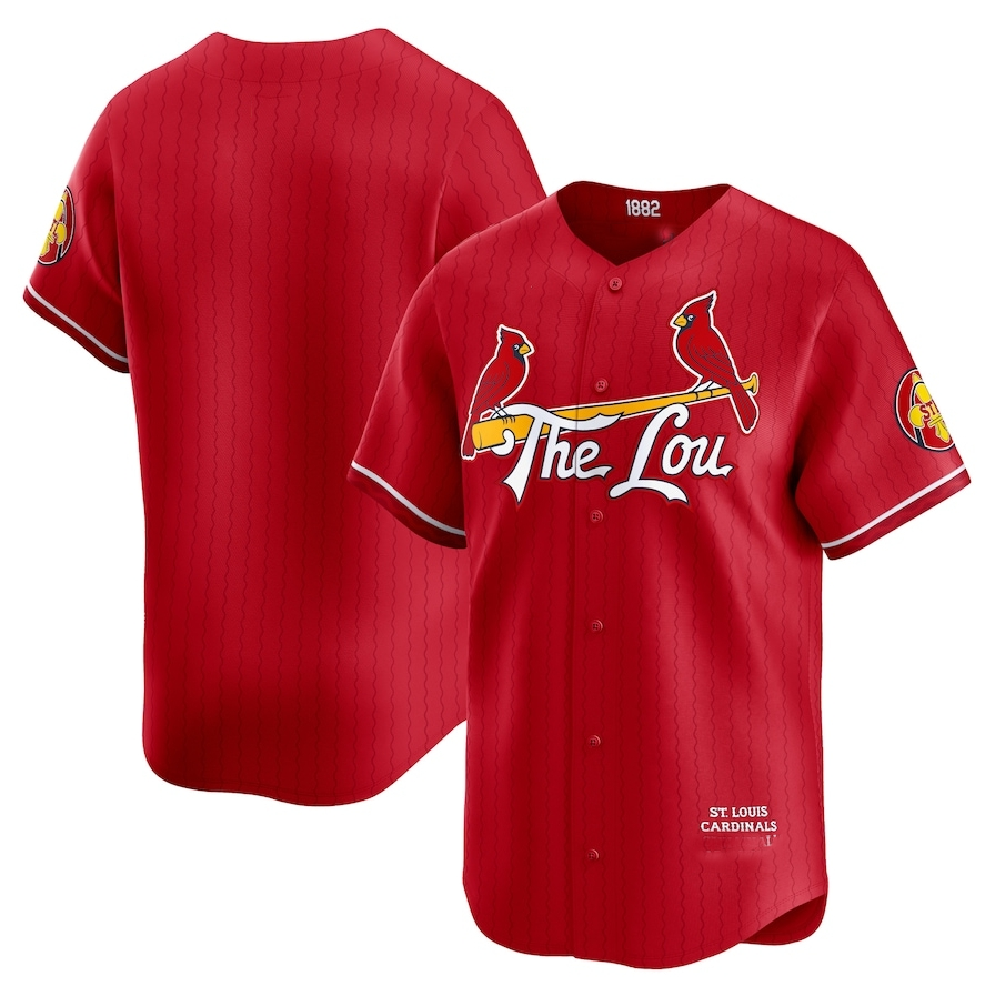 St. Louis Cardinals 2024 City Connect Limited Jersey - Red Baseball Jerseys baseball jersey product view 1
