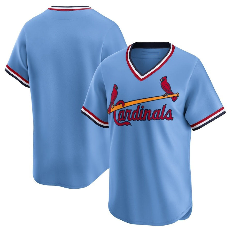 St. Louis Cardinals Cooperstown Collection Limited Jersey - Light Blue Stitched Baseball Jersey baseball jersey product view 1