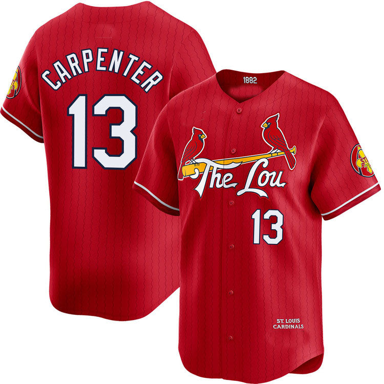 St. Louis Cardinals #13 Matt Carpenter City Connect Limited Jersey Baseball Jerseys baseball jersey product view 1