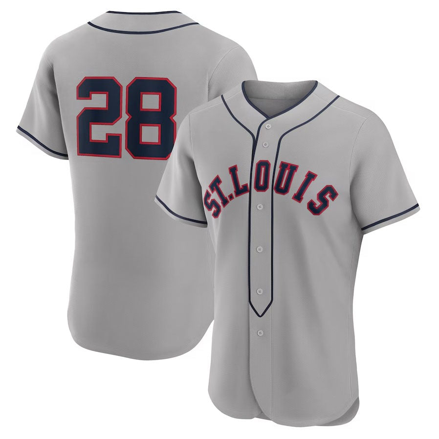 St. Louis Cardinals #28 Nolan Arenado 2024 Rickwood Classic Authentic Player Jersey - Gray Stitched Baseball Jersey baseball jersey product view 1
