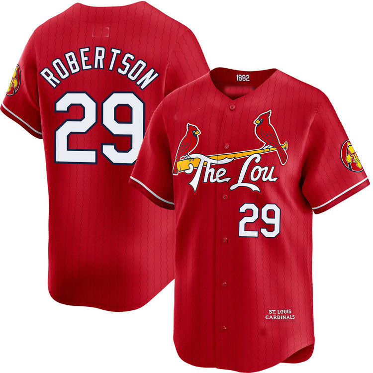 St. Louis Cardinals #29 Nick Robertson City Connect Limited Jersey Baseball Jerseys baseball jersey product view 1