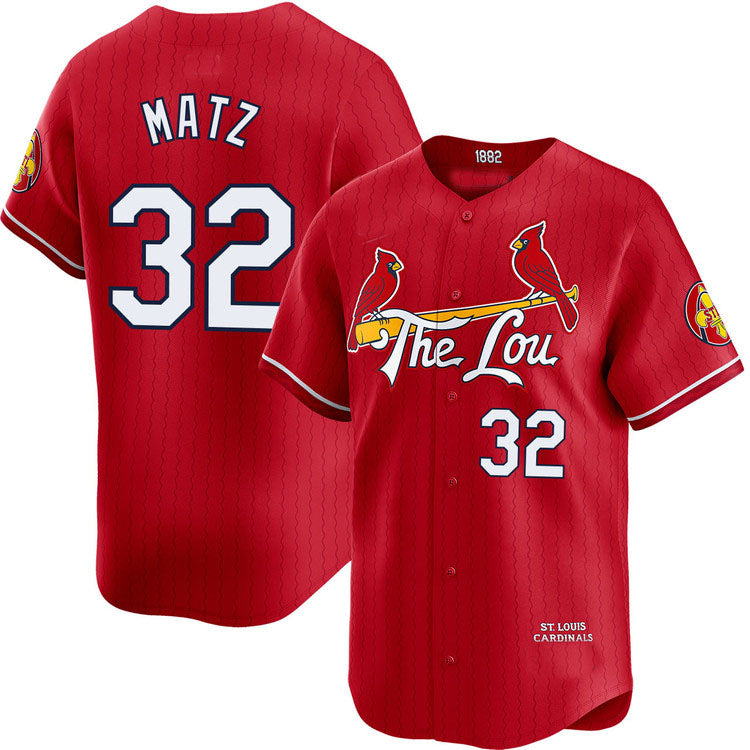 St. Louis Cardinals #32 Steven Matz City Connect Limited Jersey Baseball Jerseys baseball jersey product view 1