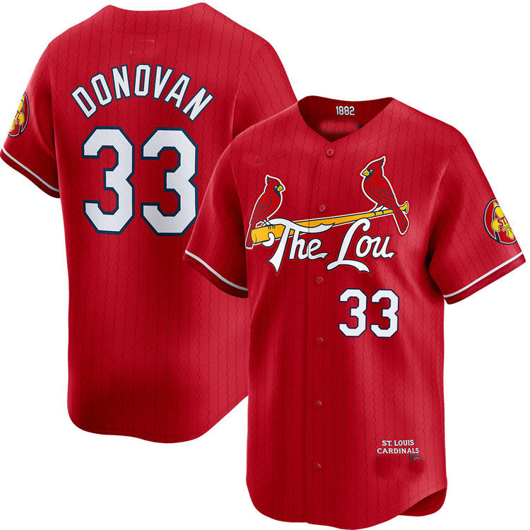 St. Louis Cardinals #33 Brendan Donovan City Connect Limited Jersey Baseball Jerseys baseball jersey product view 1