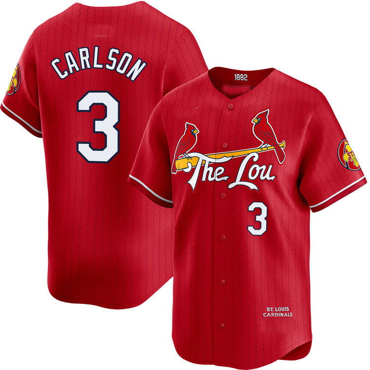 St. Louis Cardinals #3 Dylan Carlson City Connect Limited Jersey Baseball Jerseys baseball jersey product view 1