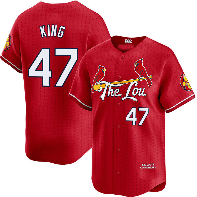 St. Louis Cardinals #47 John King City Connect Limited Jersey Baseball Jerseys baseball jersey product view 1