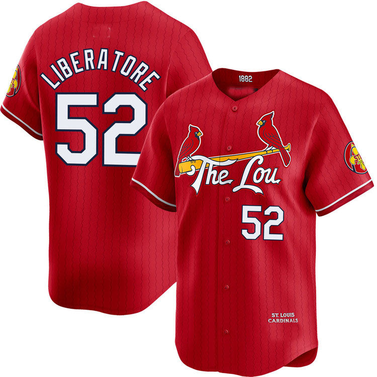 St. Louis Cardinals #52 Matthew Liberatore City Connect Limited Jersey Baseball Jerseys baseball jersey product view 1