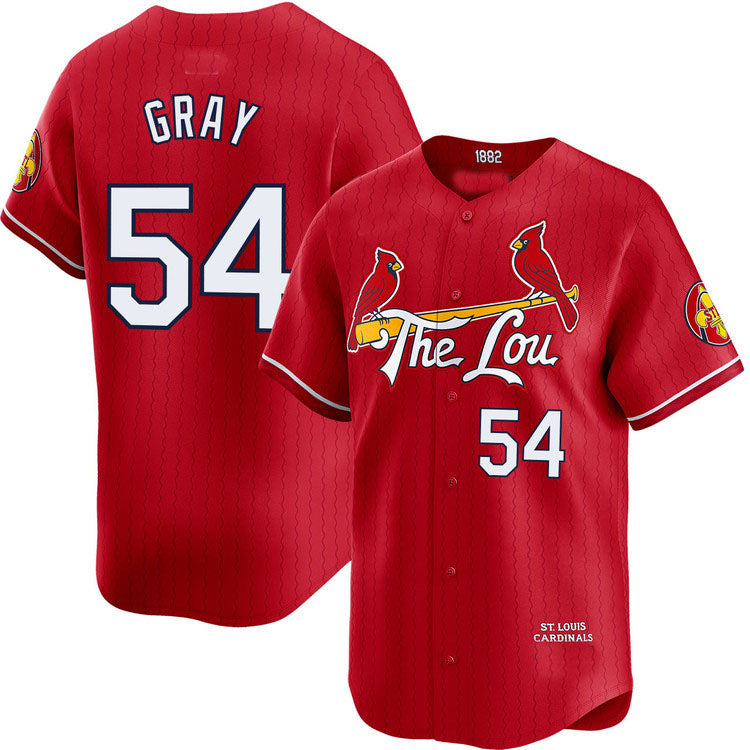 St. Louis Cardinals #54 Sonny Gray City Connect Limited Jersey Baseball Jerseys baseball jersey product view 1