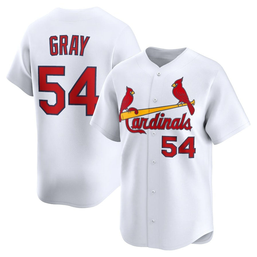 St. Louis Cardinals #54 Sonny Gray Home Limited Player Jersey - White Stitched Baseball Jersey baseball jersey product view 1