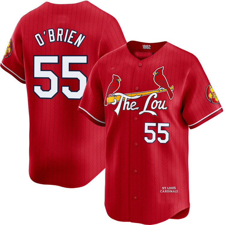 St. Louis Cardinals #55 Riley Brien City Connect Limited Jersey Baseball Jerseys baseball jersey product view 1