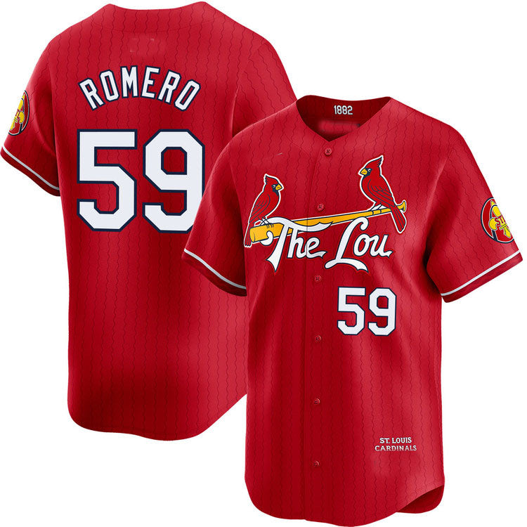 St. Louis Cardinals #59 JoJo Romero City Connect Limited Jersey Baseball Jerseys baseball jersey product view 1
