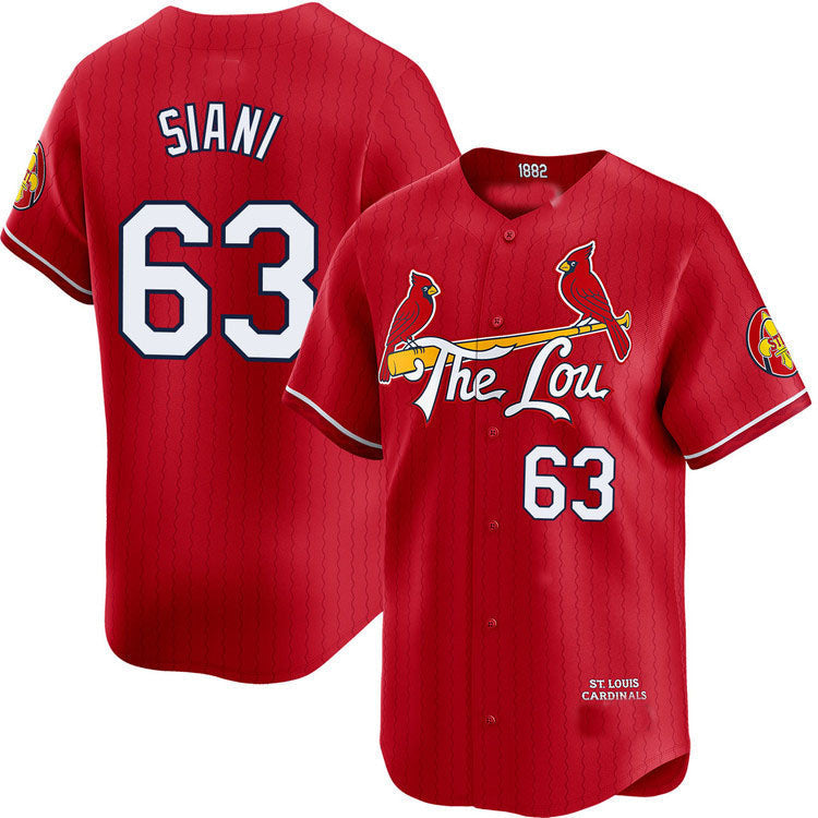 St. Louis Cardinals #63 Michael Siani City Connect Limited Jersey Baseball Jerseys baseball jersey product view 1