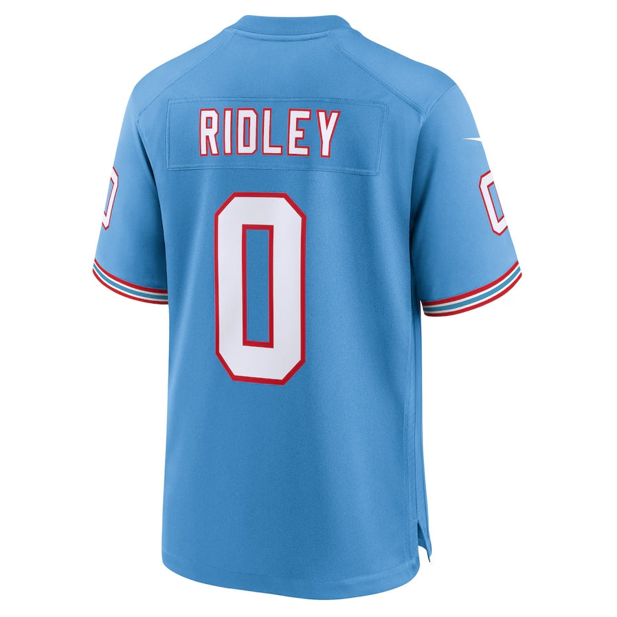 T.Titans #0 Calvin Ridley Player Light Blue Alternate Game American Football Jerseys football jersey product view 1