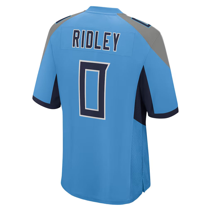 T.Titans #0 Calvin Ridley Player Light Blue Home Game Football Jerseys football jersey product view 1