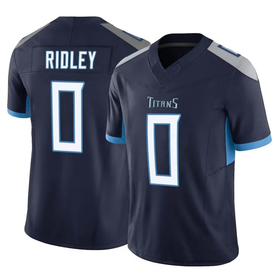 T.Titans #0 Calvin Ridley Player Navy Vapor F.U.S.E. Limited Football Jerseys football jersey product view 1