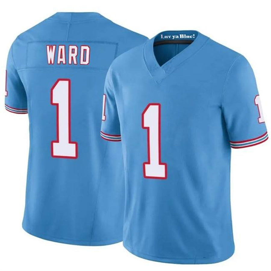T.Titans #1 Cameron Ward Player Light Blue Vapor F.U.S.E. Limited Football Jerseys football jersey product view 1