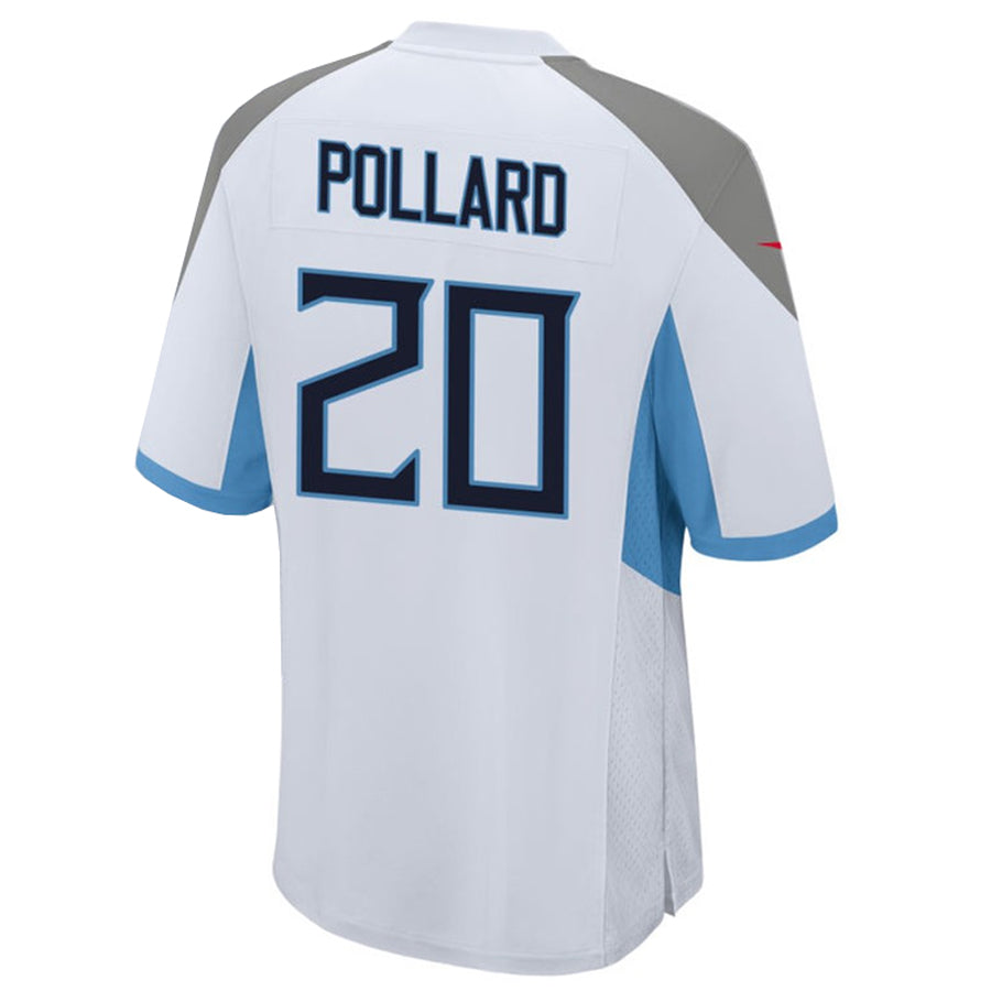 T.Titans #20 Tony Pollard Player White Home Game Football Jerseys football jersey product view 1