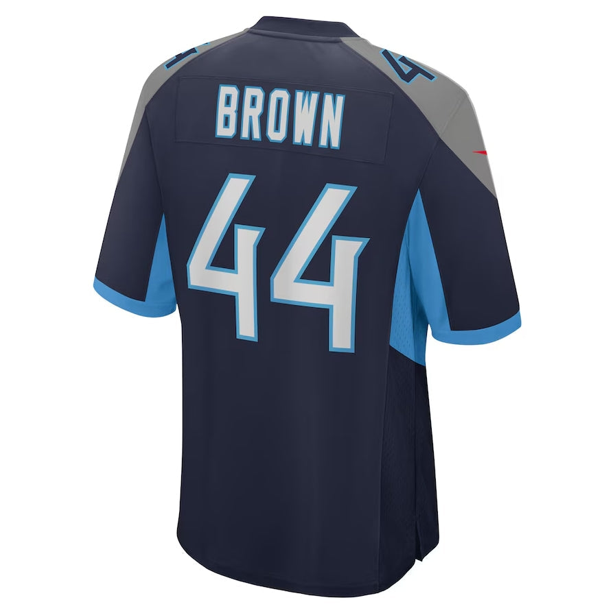 T.Titans #44 Mike Brown Player Navy Game Stitched American Football Jerseys football jersey product view 1