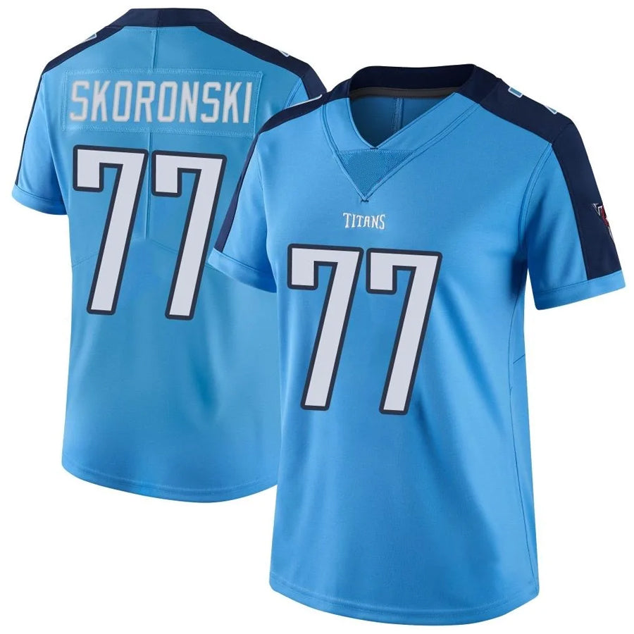 T.Titans #77 Peter Skoronski Player Light Blue Vapor Limited Football Jerseys football jersey product view 1