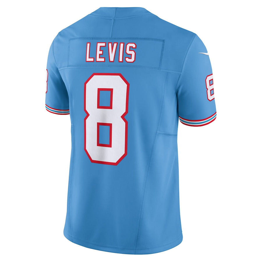 T.Titans #8 Will Levis Player Light Blue Vapor F.U.S.E. Limited Football Jerseys football jersey product view 1