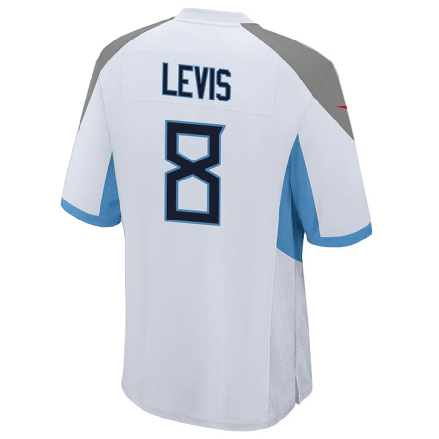 T.Titans #8 Will Levis Player White Home Game Football Jerseys football jersey product view 1