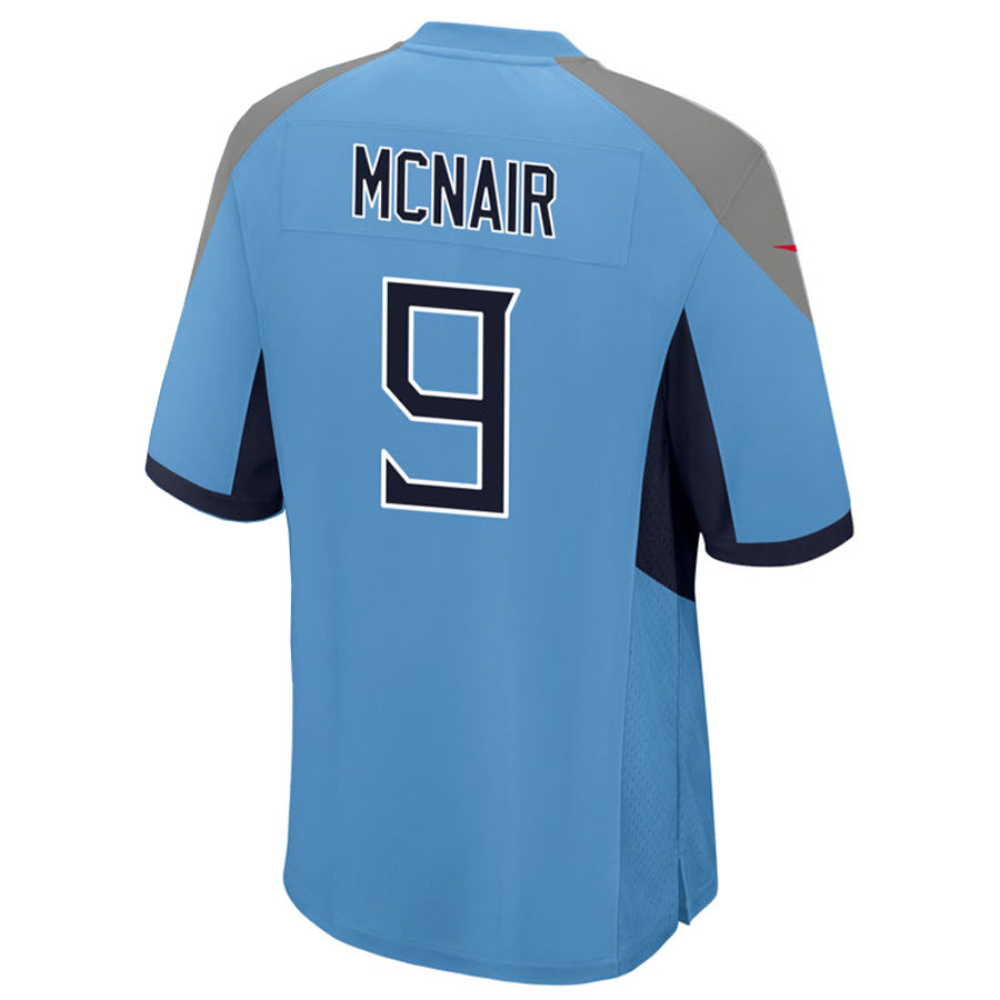 T.Titans #9 Steve McNair Player Light Blue Home Game Football Jerseys football jersey product view 1