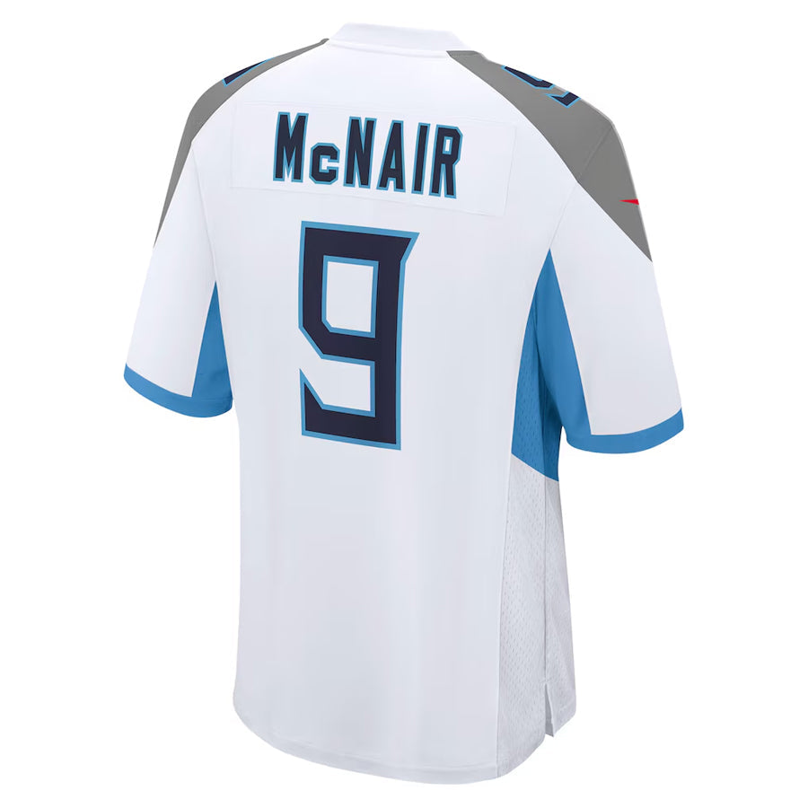 T.Titans #9 Steve McNair Player White Home Game Football Jerseys football jersey product view 1