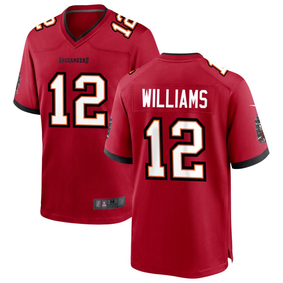 TB.Buccaneers #12 Doug Williams Player Red Game Football Jerseys football jersey product view 1