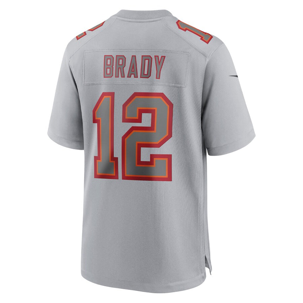 TB.Buccaneers #12 Tom Brady Player Gray Fashion Game Football Jerseys football jersey product view 1