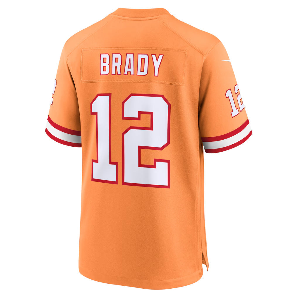 TB.Buccaneers #12 Tom Brady Player Orange Home Game Football Jerseys football jersey product view 1