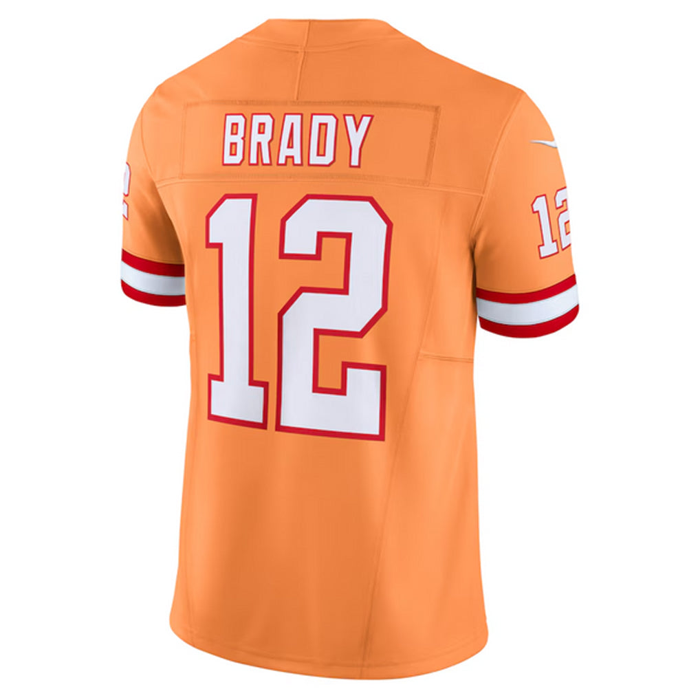 TB.Buccaneers #12 Tom Brady Player Orange Vapor F.U.S.E. Limited Football Jerseys football jersey product view 1