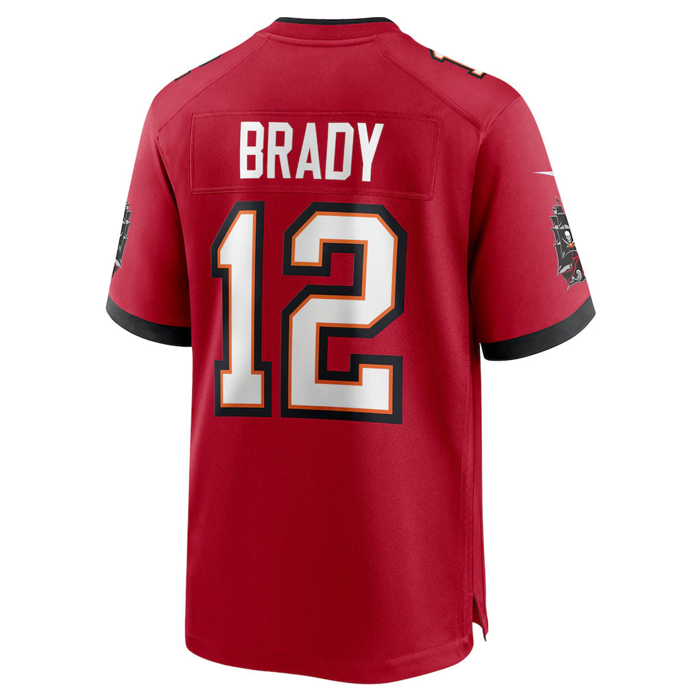 TB.Buccaneers #12 Tom Brady Player Red Home Game Football Jerseys football jersey product view 1