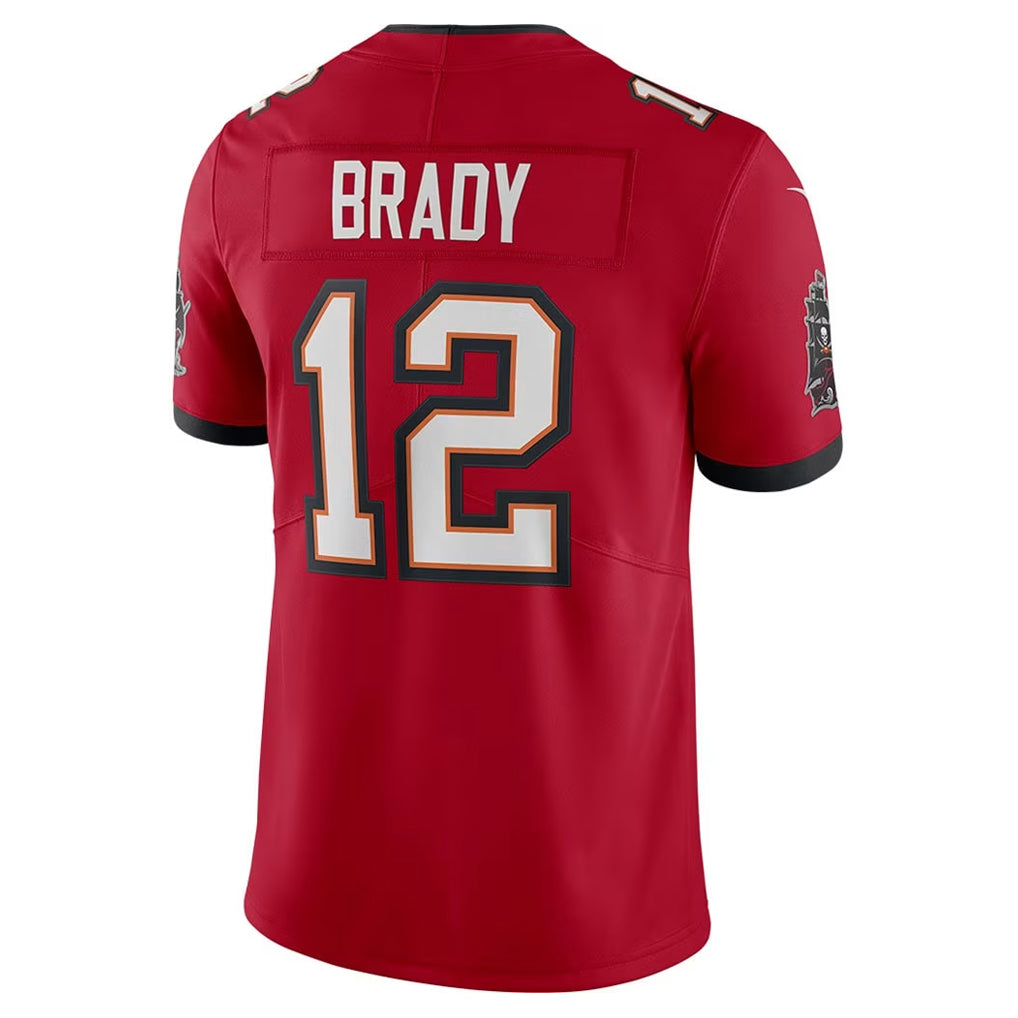 TB.Buccaneers #12 Tom Brady Player Red Vapor F.U.S.E. Limited Football Jerseys football jersey product view 1