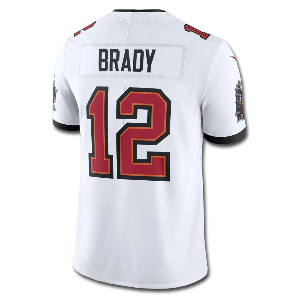 TB.Buccaneers #12 Tom Brady Player White Vapor F.U.S.E. Limited Football Jerseys football jersey product view 1