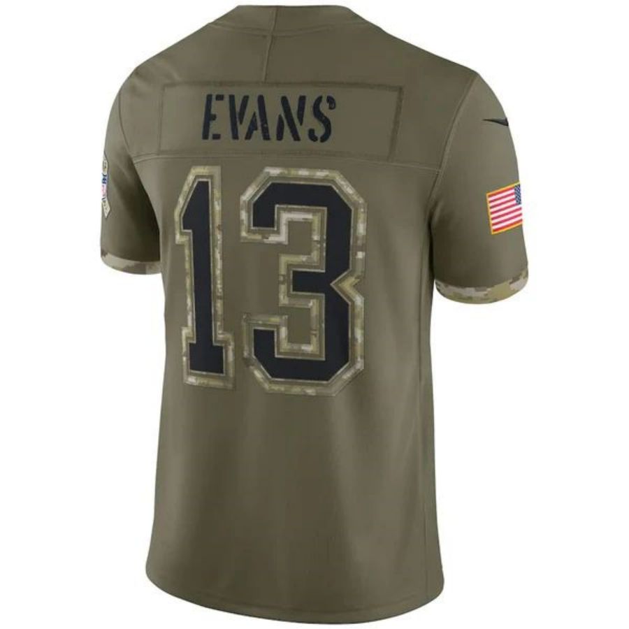 #13 Mike Evans Player TB.Buccaneers Olive Salute To Service Limited Football Jerseys football jersey product view 1