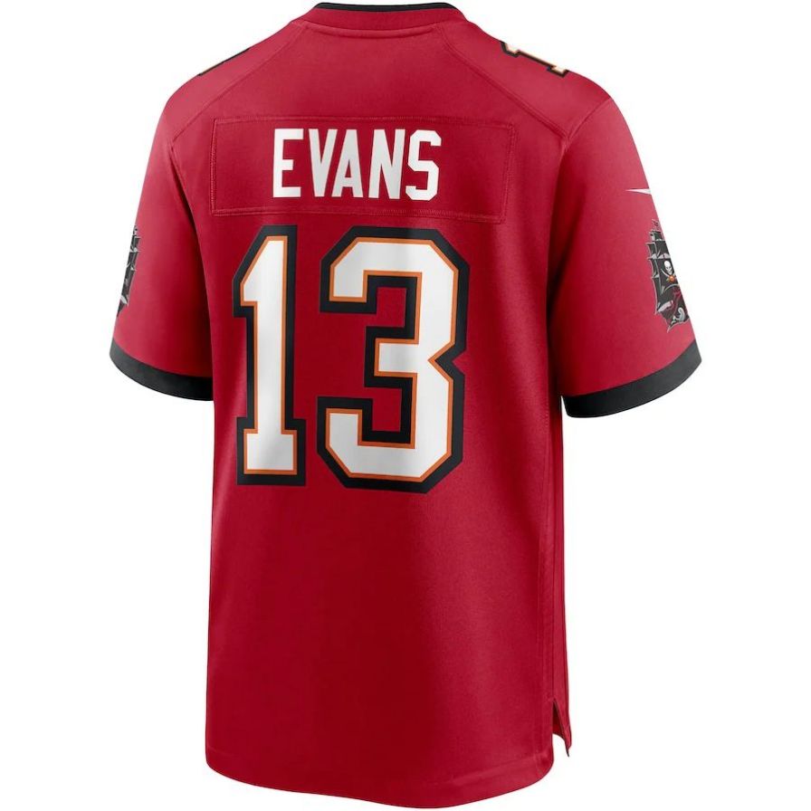 #13 Mike Evans Player TB.Buccaneers Red Game Football Jerseys football jersey product view 1