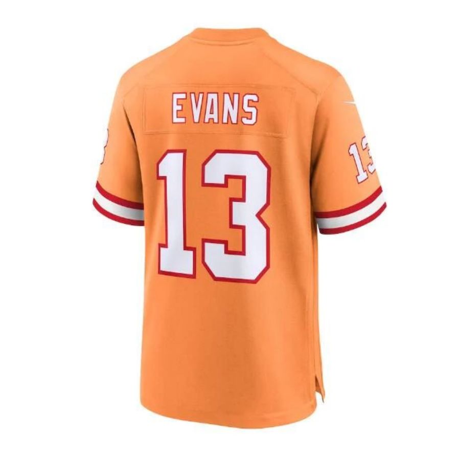 #13 Mike Evans Player TB.Buccaneers Throwback Game Football Jerseys football jersey product view 1
