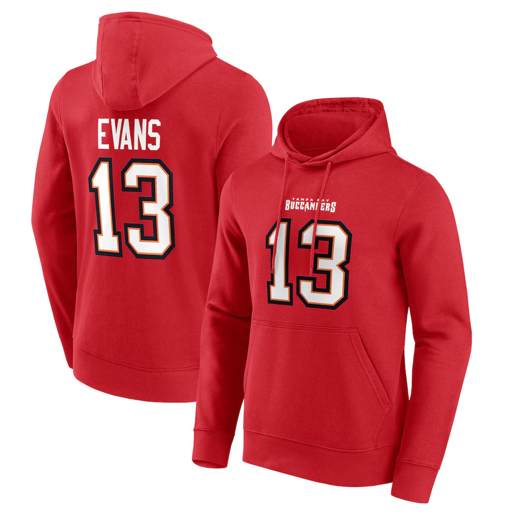 TB.Buccaneers #13 Mike Evans Player Graphic Red Hoodie Football Jerseys football jersey product view 1