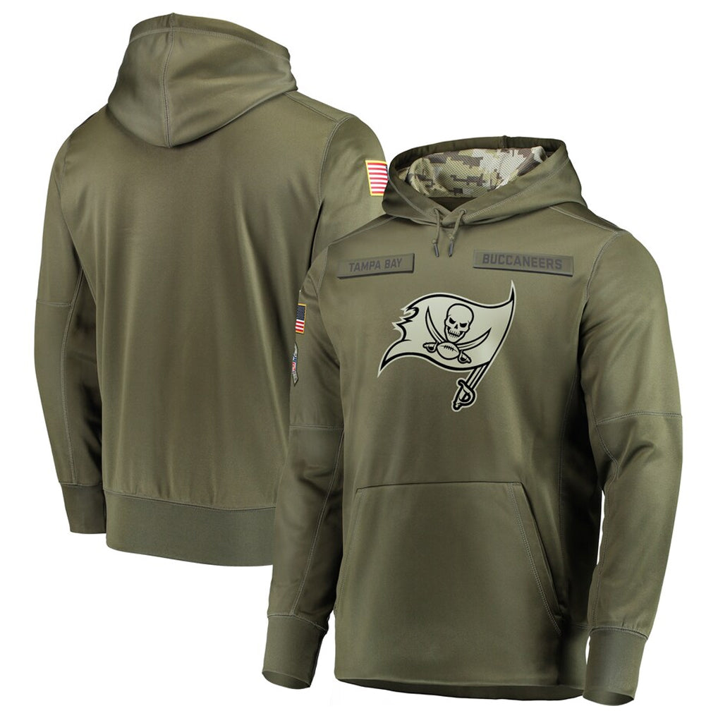 TB.Buccaneers Blank Player Olive Salute to Service Limited Hoodies Football Jerseys football jersey product view 1