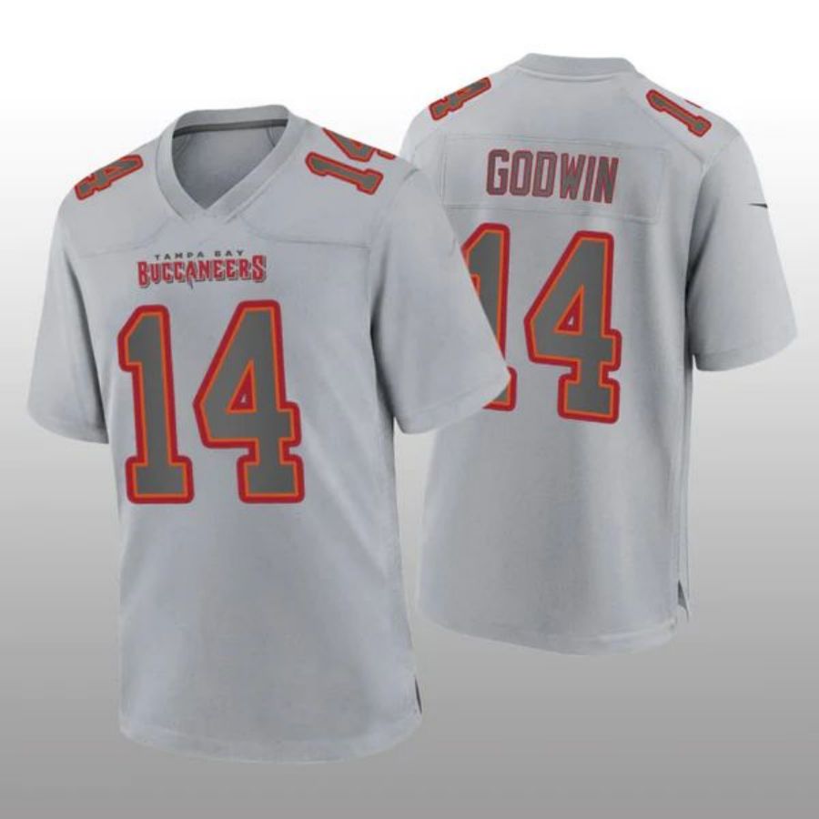 #14 Chris Godwin Player TB.Buccaneers Gray Game Football Jerseys football jersey product view 1