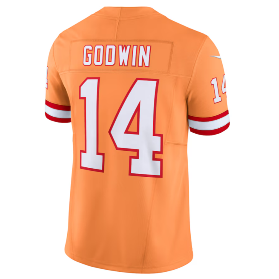 #14 Chris Godwin Player TB.Buccaneers Orange Vapor F.U.S.E. Limited Football Jerseys football jersey product view 1