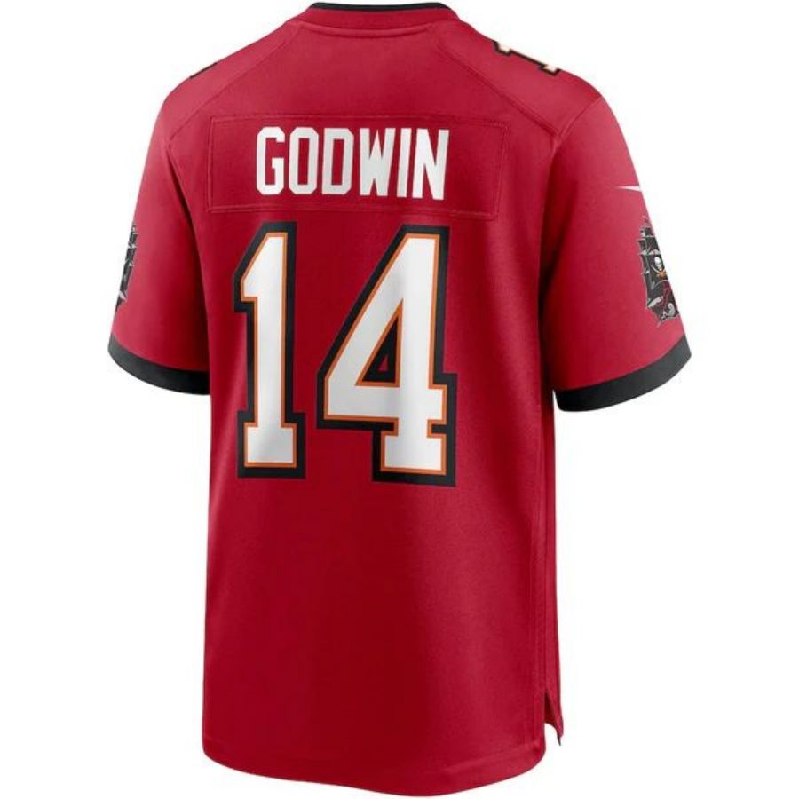 #14 Chris Godwin Player TB.Buccaneers Red Game Football Jerseys football jersey product view 1