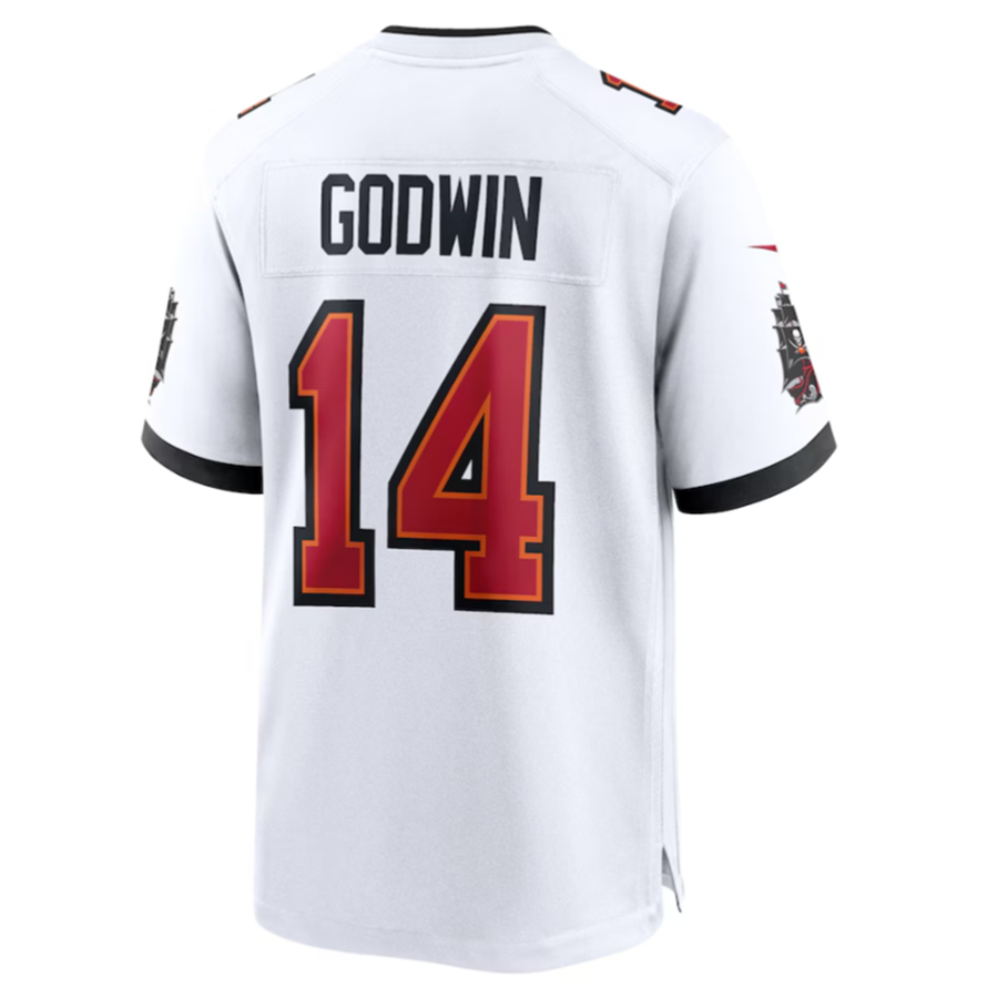 #14 Chris Godwin Player TB.Buccaneers White Game Football Jerseys football jersey product view 1