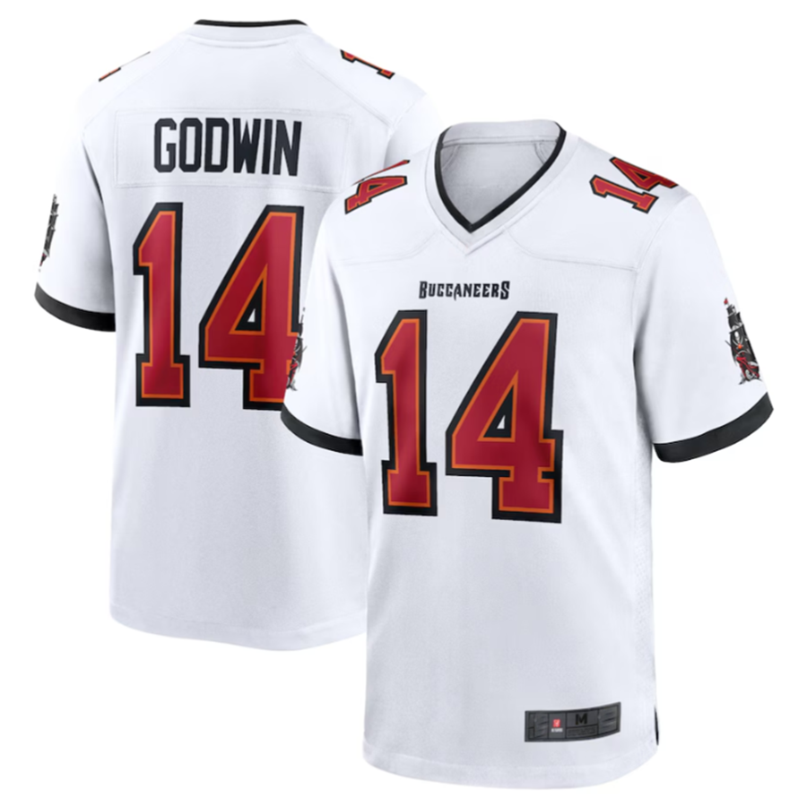 #14 Chris Godwin Player TB.Buccaneers White Game Football Jerseys football jersey product view 2